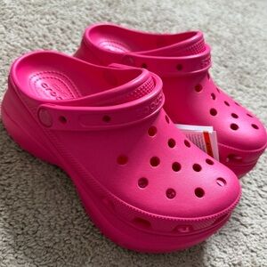 CROCS Women's Hot Pink Water Clogs